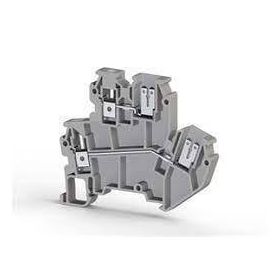 Klemsan 317129 2.5 mm İki Katlı 1 Giriş 3 Çıkış Gri Vidalı Klemens