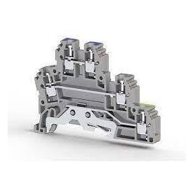 Klemsan 324209 PUK 2T 2.5 mm Gri Vidalı Üç katlı Klemens