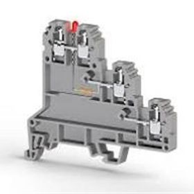 Klemsan 324429 24 V DC Gri 2.5 mm Üç Katlı Ledli Sensör Klemensi