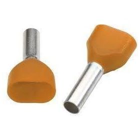 Klemsan 572010 0.5 mm Turuncu Çift Girişli İzoleli Yüksük