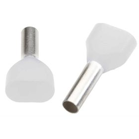Klemsan 572020 0.75 mm Beyaz Çift Girişli İzoleli Yüksük