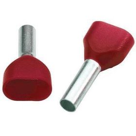 Klemsan 572040 1.5 mm Kırmızı Çift Girişli İzoleli Yüksük