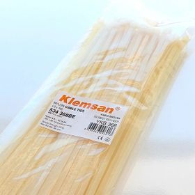 Klemsan YKB 368 4.8x368 Beyaz 100 Adet Kablo Bağı