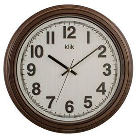 Klik Auris 34 cm Kahverengi Çerçeve Duvar Saati