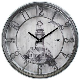 Klik Hisar 40 cm Fener Desenli Duvar Saati