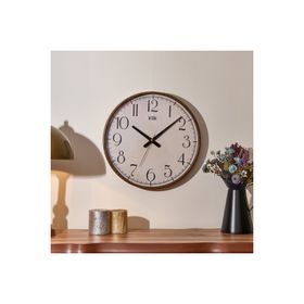 Klik Simplex Ceviz 38 cm Ahşap Görünümlü Duvar Saati