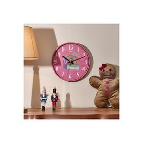Klik Slim Masal Pembe 30 cm Çocuk Odası Duvar Saati
