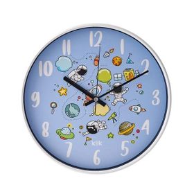 Klik Slim Uzay Mavi 30 cm Çocuk Odası Saati