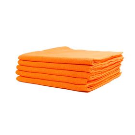 KLIN Zero Finish HD Mikrofiber 5'li Turuncu 40x40 cm Lazer Kesim Çok Amaçlı Silme Bez
