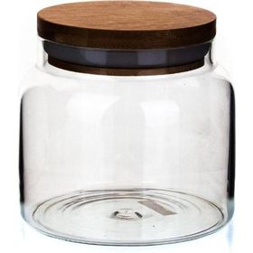 KLT Yv 600 ml Ahşap Kapaklı Cam Kavanoz