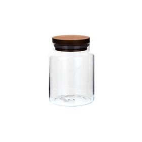 KLT Yv Boğumlu 600 ml Ahşap Kapaklı Kavanoz