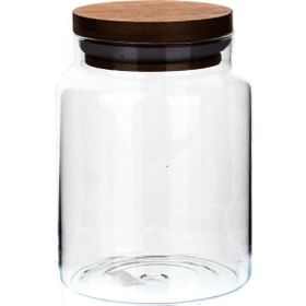 KLT Yv Boğumlu 600 ml Ahşap Kapaklı Kavanoz