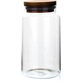 KLT Yv Boğumlu 800 ml Ahşap Kapaklı Kavanoz
