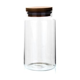 KLT Yv Boğumlu 800 ml Ahşap Kapaklı Kavanoz