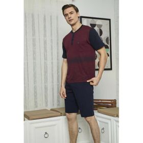 Kly 9003 Erkek Midi Yaka Şortlu Takım