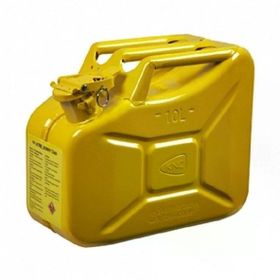 Knc 10 lt Sarı Metal Yakıt Bidonu