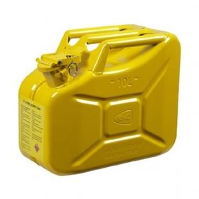 Knc 10 lt Sarı Metal Yakıt Bidonu