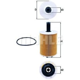 Knecht T5 Caddy Polo Yağ Filtresi