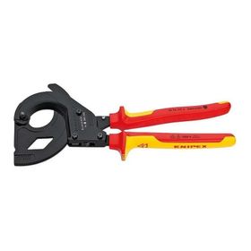 Knipex 9536315A Cırcır Mekanizmalı VDE Kablo Kesme Makası