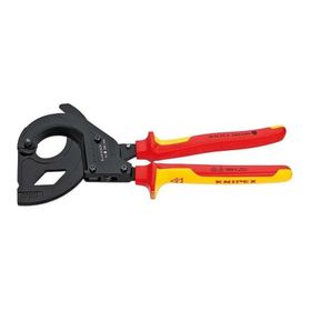 Knipex 9536315A Cırcır Mekanizmalı VDE Kablo Kesme Makası