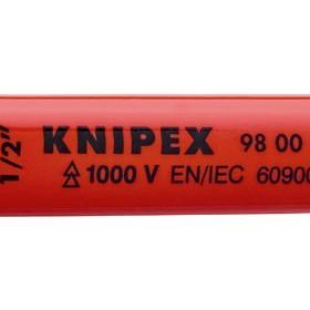 Knipex 98001-2 VDE İzoleli 1-2 inç Tek Ağız Anahtar
