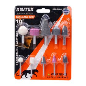 Knitex KTX-2486 10 Parça Taşlama Seti