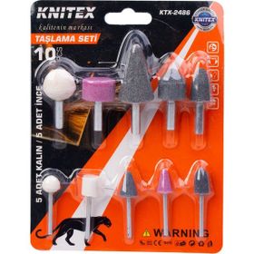 Knitex KTX-2486 10 Parça Taşlama Seti