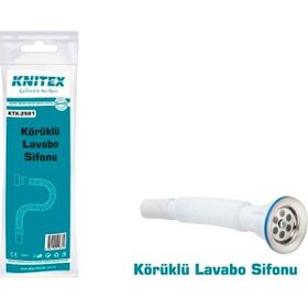 Knitex KTX-2581 Körüklü Lavabo Sifonu