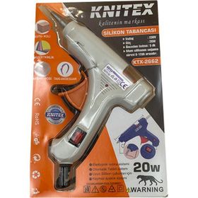 Knitex KTX-2662 20W Beyaz İnce Silikon Tabancası