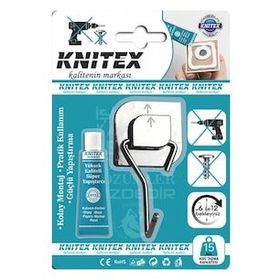 Knitex KTX-2787 Yapışkanlı Tekli Askı