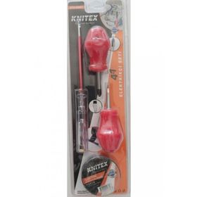 Knitex KTX-2841 4'lü Kontrol Kalemi-Elektrik Bantı-Yıldız-Düz Tornavida Tornavida Seti