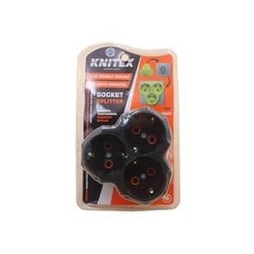 Knitex KTX-2910 Papatya Golyat Siyah 3lü Priz