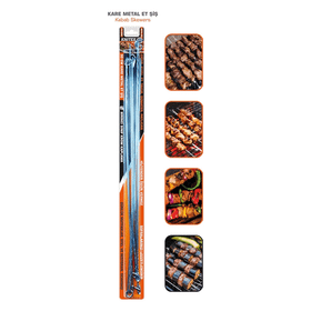 Knitex KTX-2997 Metal 1 Paket 6 Adet 50 cm Yassı Et Şiş
