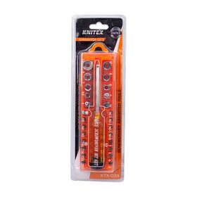 Knitex KTX034 28 Parça Değişken Bits Uçlu Tornavida Seti