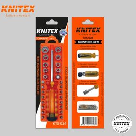 Knitex KTX034 28 Parça Değişken Bits Uçlu Tornavida Seti