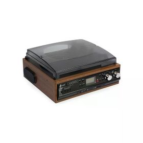 Knstar KN-27 Siyah USB 33-45-78 Bluetoothlu Kumandalı Hoparlörlü Pikap
