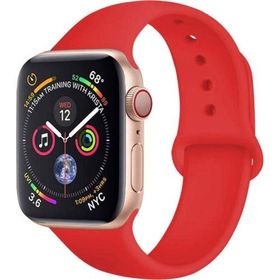 KNY 2125205335 Apple Watch 38 mm Kırmızı Klasik Renkli Silikon Kayış Kordon