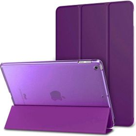 KNY Apple iPad Pro 11 Arkası Şeffaf Standlı Kapaklı Mor Kılıf