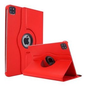 KNY Apple iPad Pro 11 Dönerli Standlı Suni Deri Kırmızı Kılıf