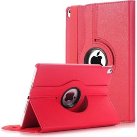 KNY Apple iPad Pro 11 Dönerli Standlı Suni Deri Kırmızı Kılıf