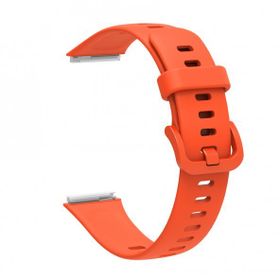 KNY Huawei Band 7 Klasik Model Silikon Turuncu Kordon