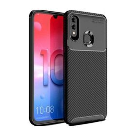 KNY Huawei P Smart Karbon Desenli Lux Negro Silikon Siyah Kılıf