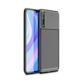 KNY Huawei P Smart Karbon Desenli Lux Negro Silikon Siyah Kılıf