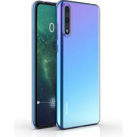 KNY Huawei P Smart S Ultra İnce Şeffaf Silikon Cep Telefonu Kılıfı