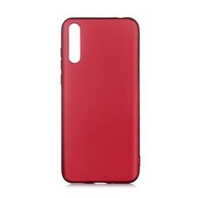 KNY Huawei P Smart Ultra İnce Mat Silikon Bordo Kılıf
