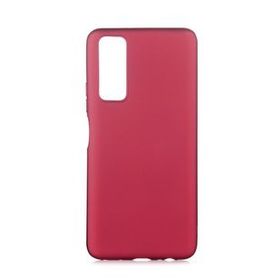 KNY Huawei P Smart Ultra İnce Mat Silikon Bordo Kılıf