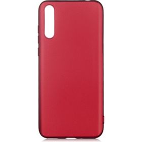 KNY Huawei P Smart Ultra İnce Mat Silikon Bordo Kılıf