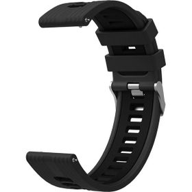 KNY Huawei Watch Ultimate KRD 55 Siyah 22 mm İçin 2 Renkli Kademeli Silikon Kordon