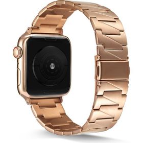 KNY KRD-48 Apple Watch Ultra Rose Gold 49 mm İçin Prizma Model Metal Kordon
