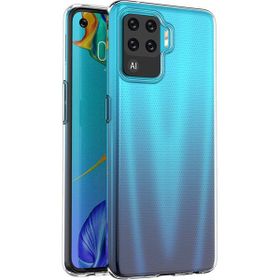 KNY Oppo Reno 5 Lite Ultra İnce Şeffaf Silikon Cep Telefonu Kılıfı